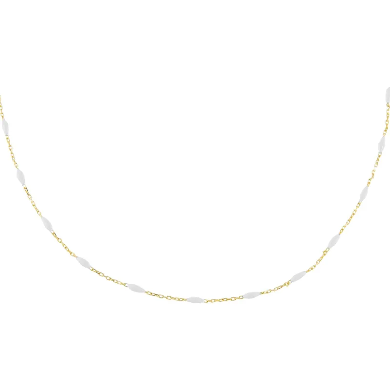 Colored Enamel Bead Necklace sold by Adina Eden's