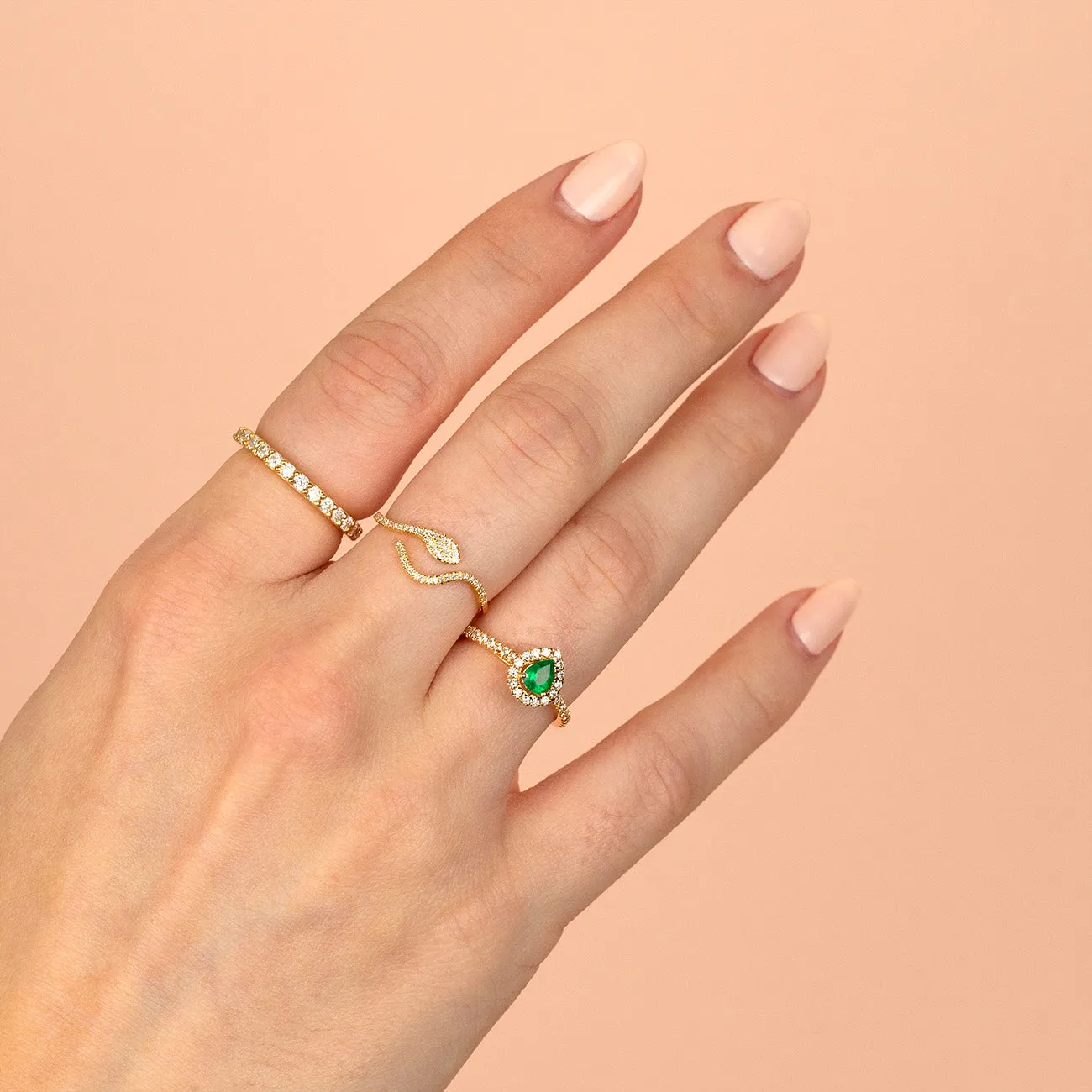 Diamond Thin Eternity Band 14K sold by Adina Eden's product image thumbnail 2