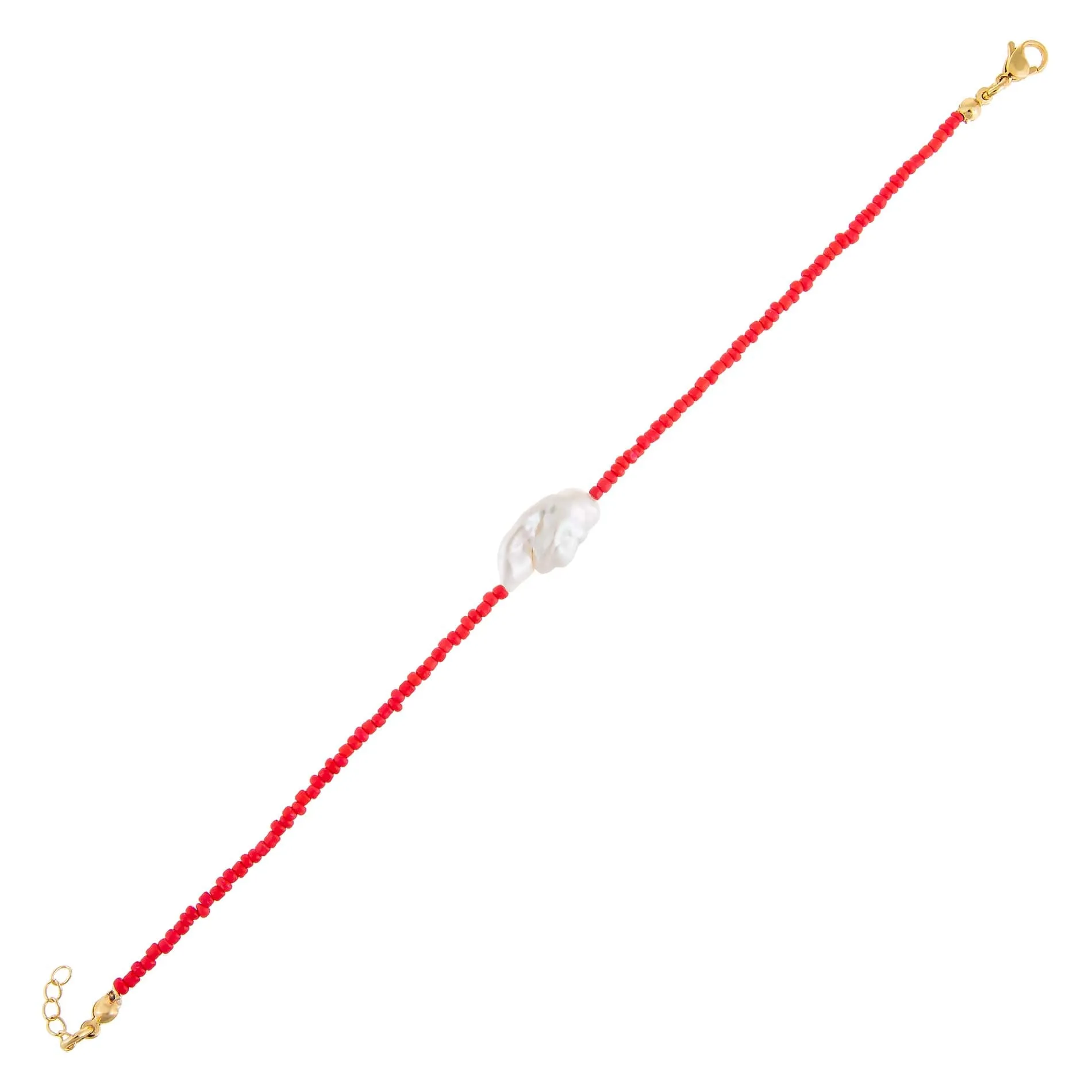 Baroque Pearl Color Beaded Bracelet sold by Adina Eden's product image thumbnail 3