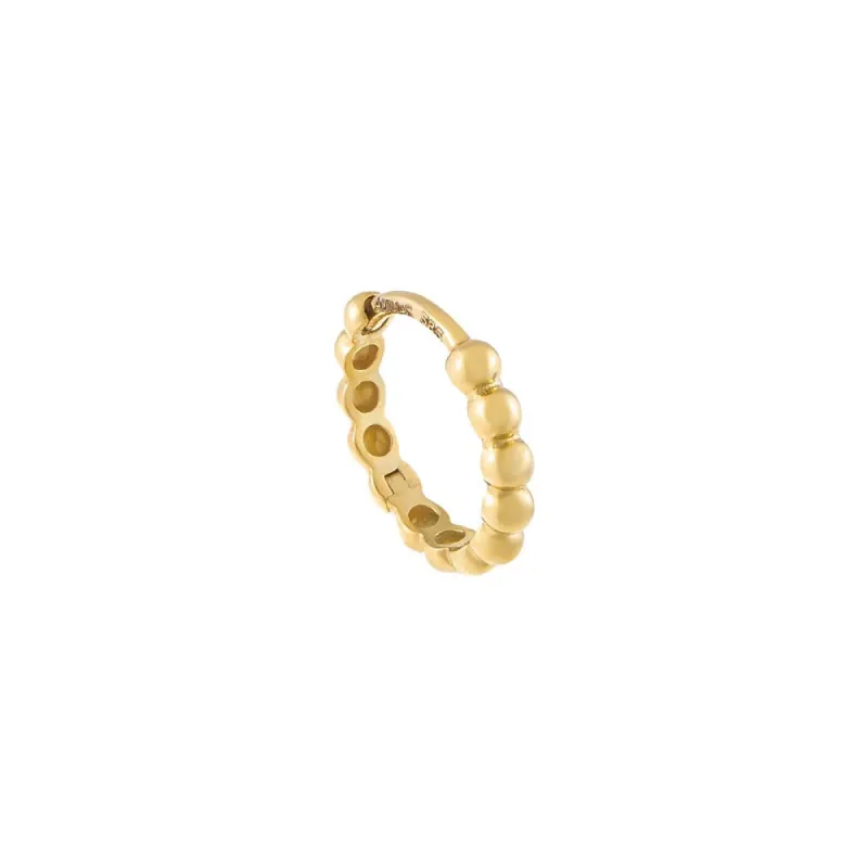 Beaded Huggie Earring 14K sold by Adina Eden's
