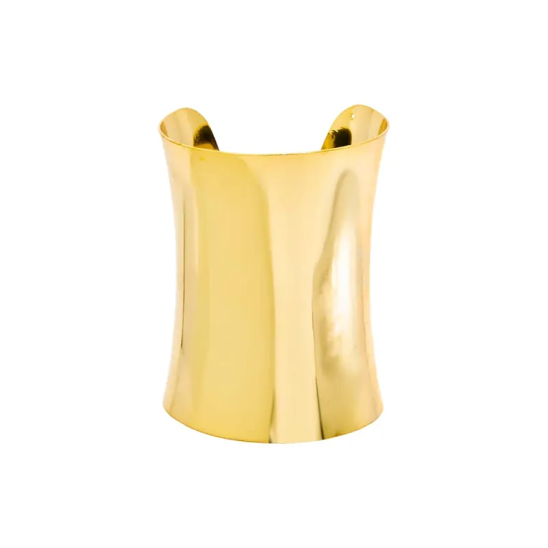 Solid Super Wide Cuff Bangle Bracelet sold by Adina Eden's