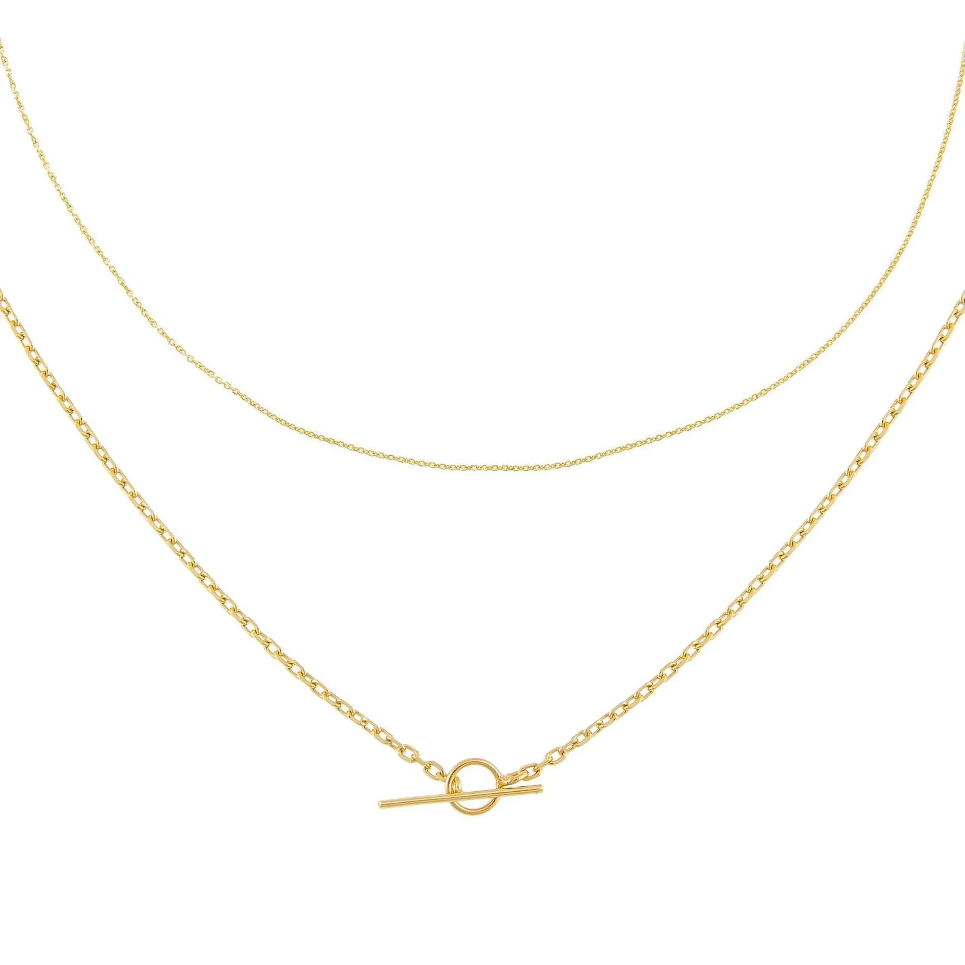 Chain Toggle Necklace Combo Set sold by Adina Eden's