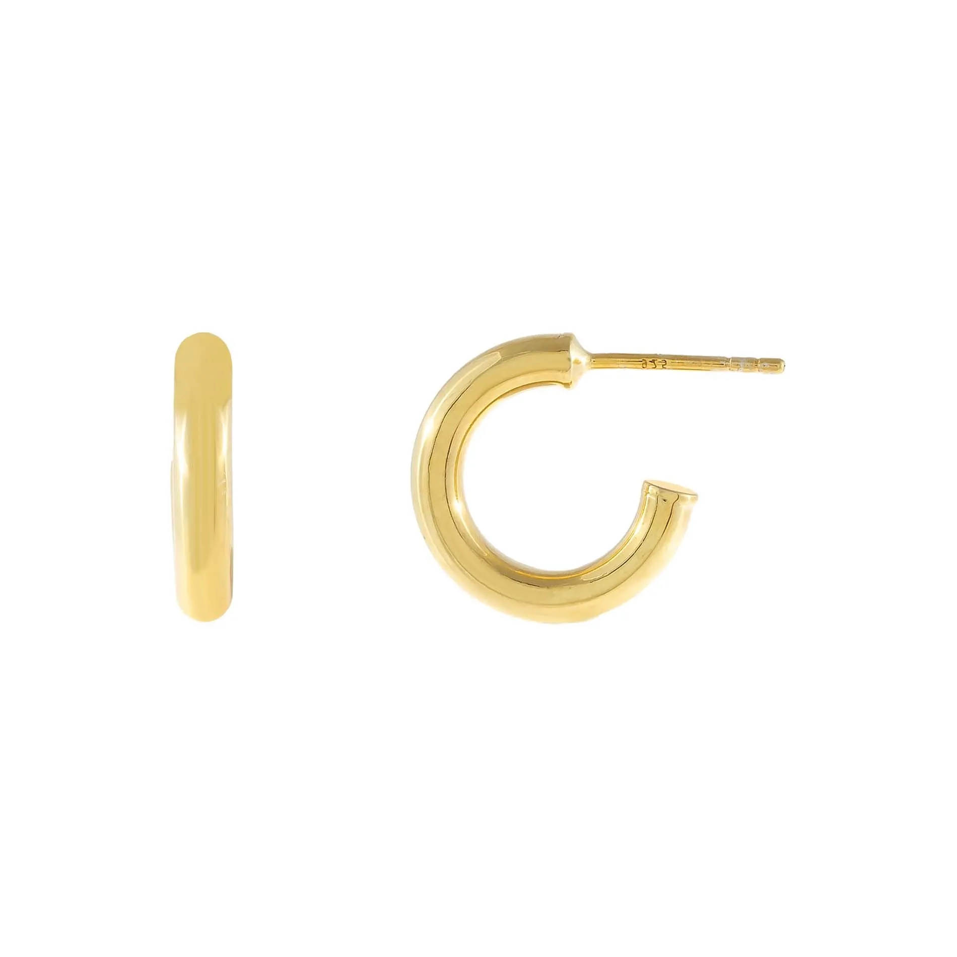 Thin Hollow Hoop Earring sold by Adina Eden's