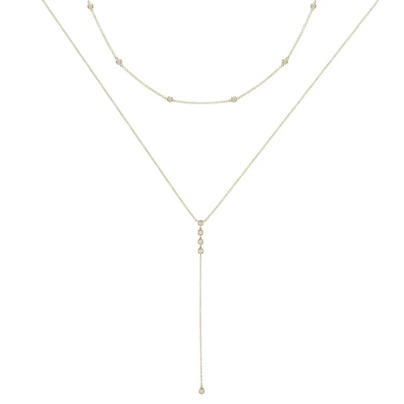 The Diamond Bezel Holiday Gift Combo Set 14K sold by Adina Eden's