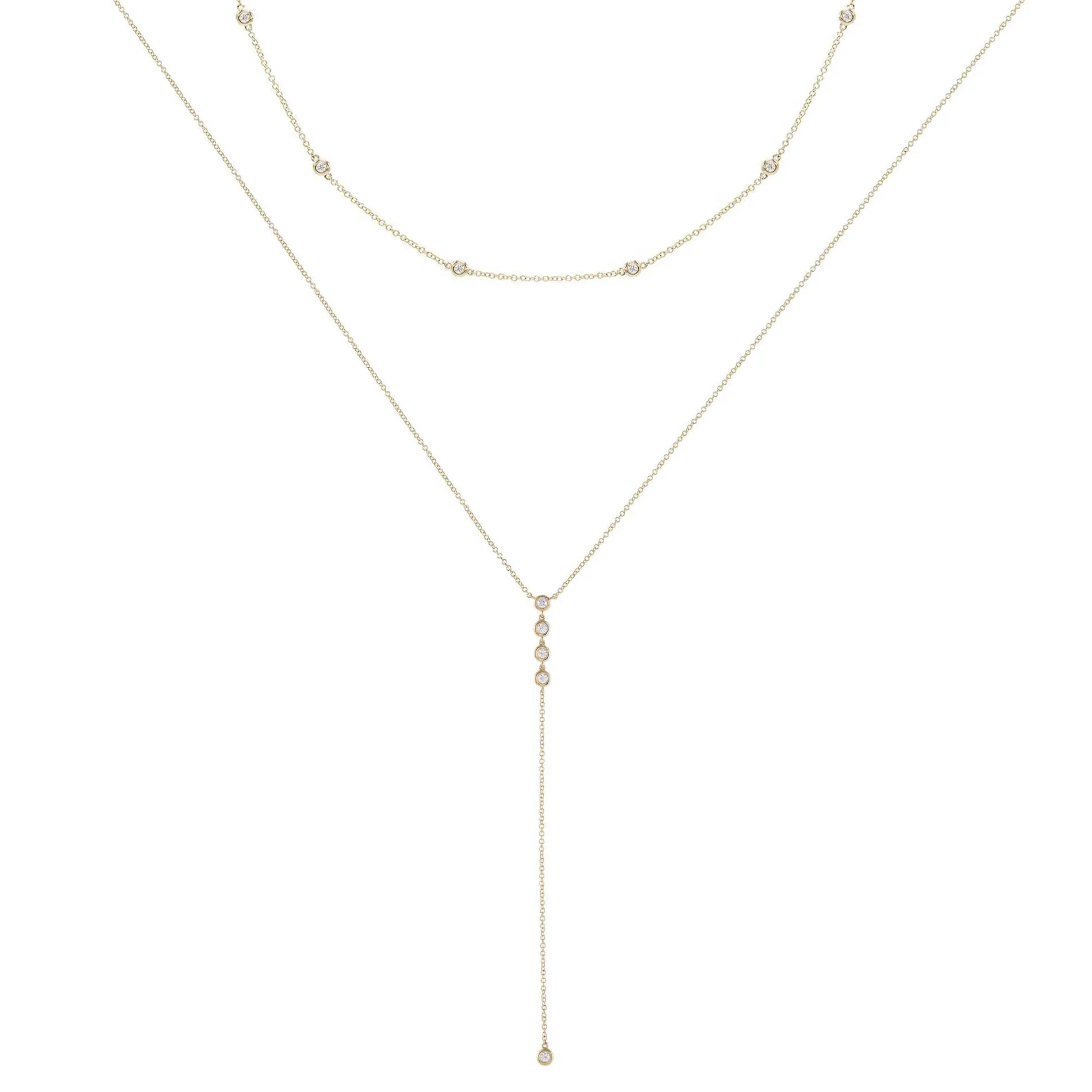 The Diamond Bezel Holiday Gift Combo Set 14K sold by Adina Eden's