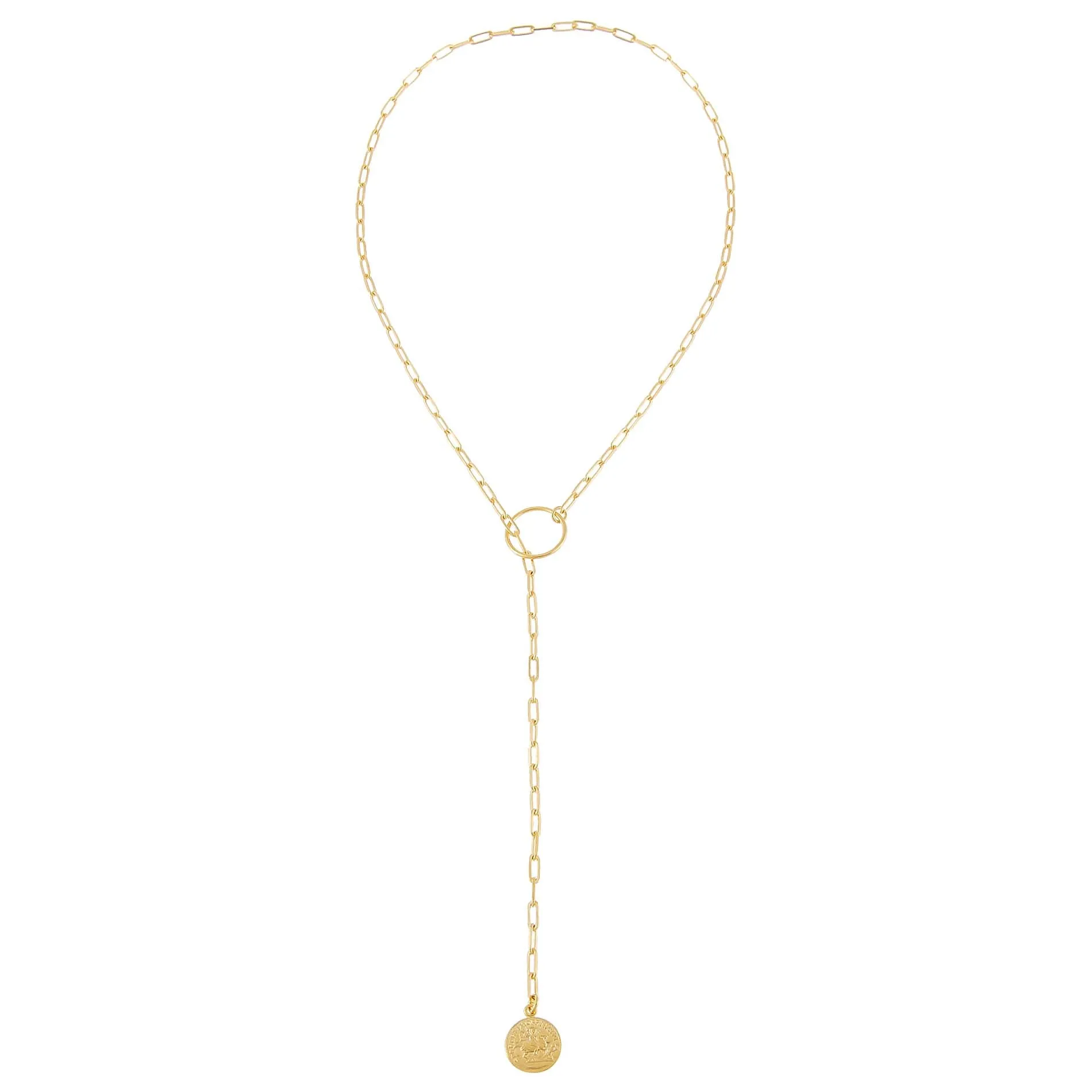 Vintage Coin Toggle Link Lariat sold by Adina Eden's product image thumbnail 2