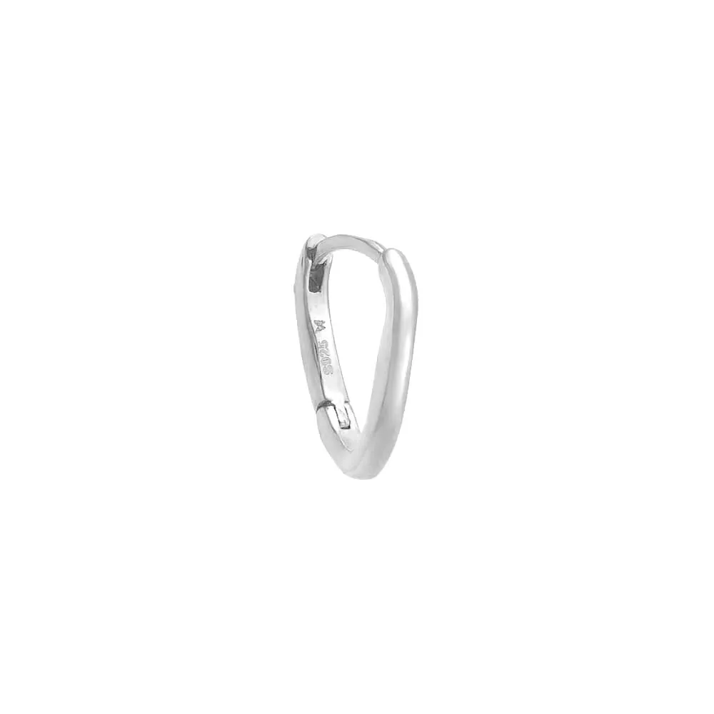 Thin Solid Curved Huggie Earring sold by Adina Eden's product image thumbnail 5