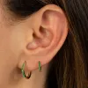 Pavé Colored Mini Huggie Earring sold by Adina Eden's