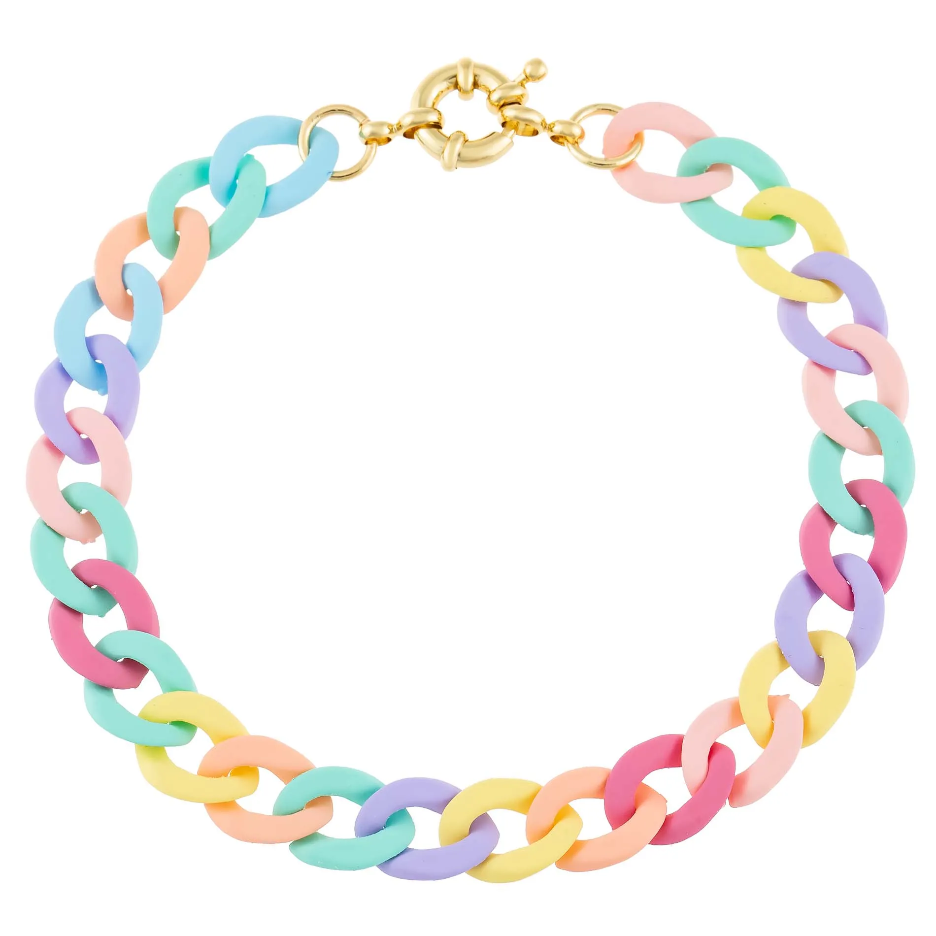 Pastel Chain Link Anklet sold by Adina Eden's