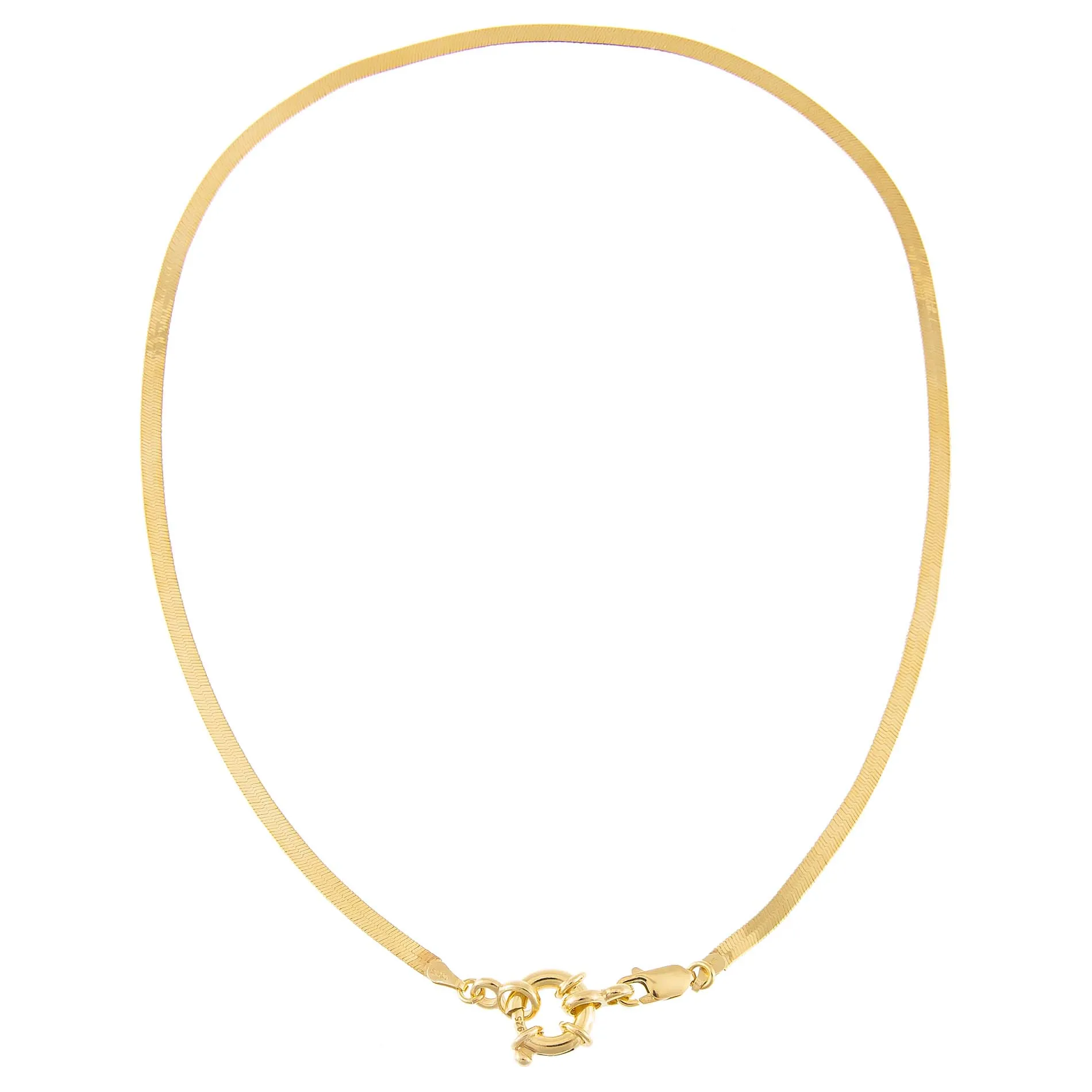 Toggle Herringbone Necklace sold by Adina Eden's product image thumbnail 3