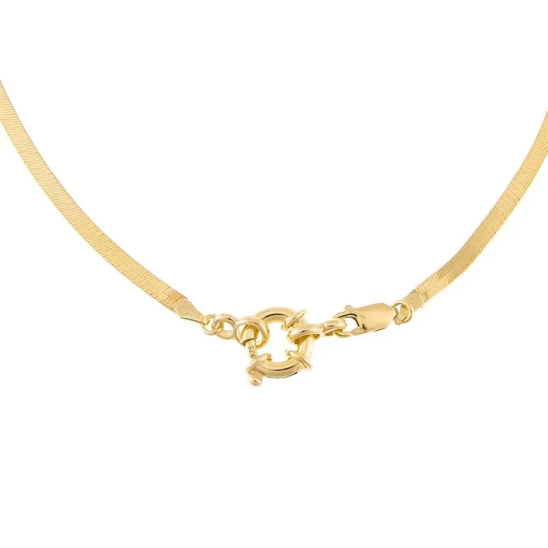 Toggle Herringbone Necklace sold by Adina Eden's