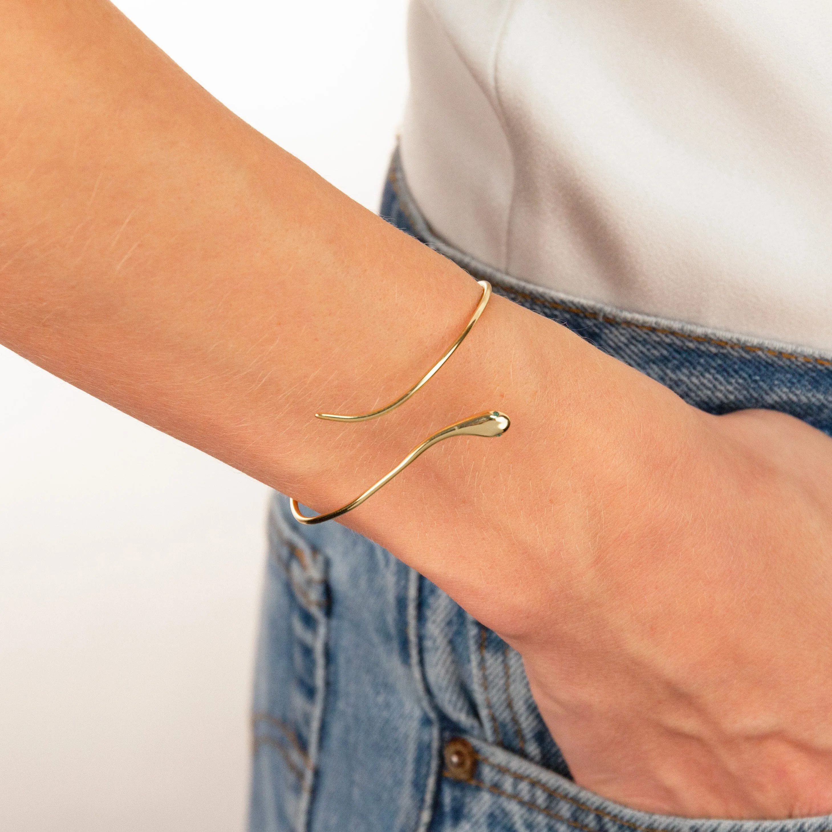 Solid Snake Wrap Bangle sold by Adina Eden's product image thumbnail 2
