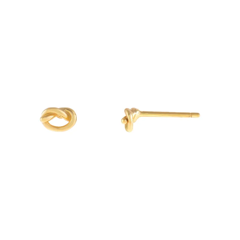Mini Love Knot Stud Earring sold by Adina Eden's