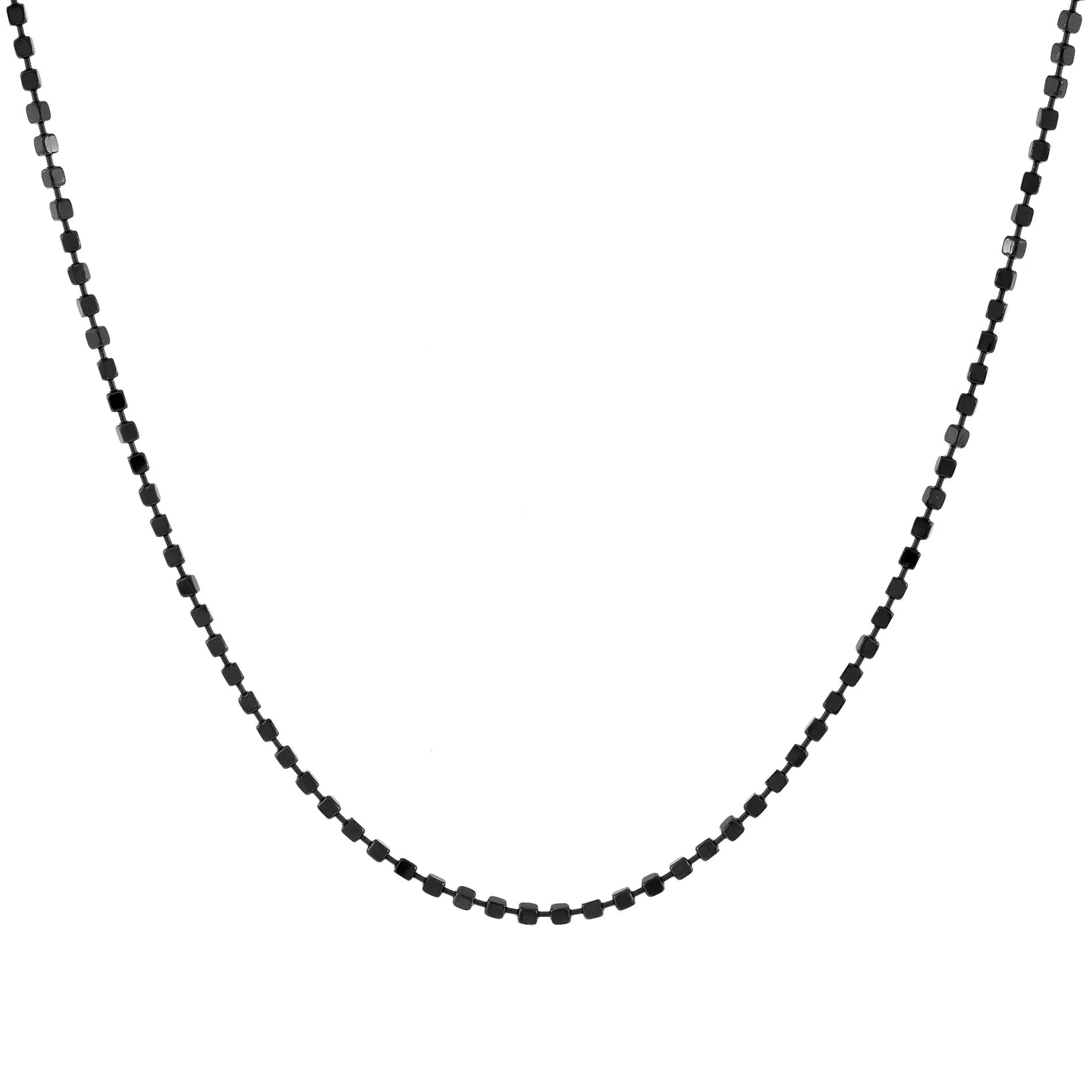 Men's Onyx Beaded Necklace sold by Adina Eden's product image thumbnail 3