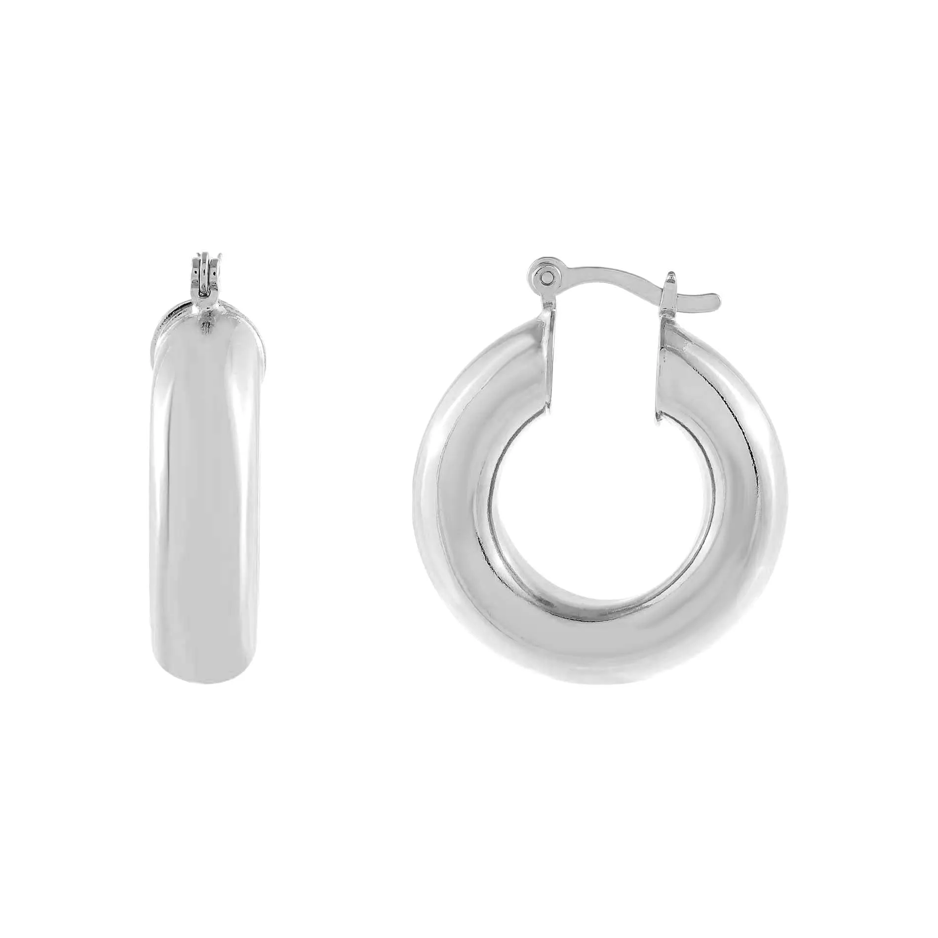 Hollow Thick Hoop Earring sold by Adina Eden's product image thumbnail 3