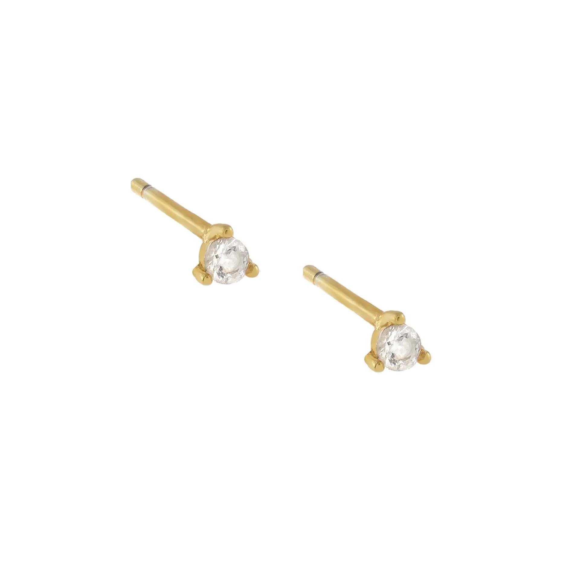 Tiny CZ Stone Stud Earring sold by Adina Eden's