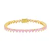 Gemstone Heart Tennis Bracelet sold by Adina Eden's