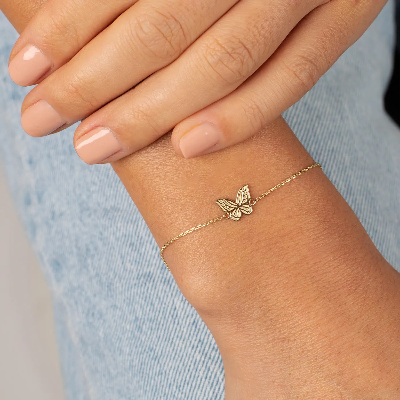 Adina Eden Butterfly Bracelet 14K sold by Adina Eden's product image thumbnail 2