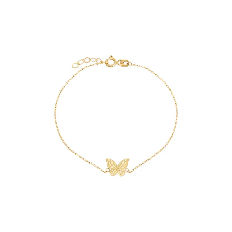 Adina Eden Butterfly Bracelet 14K sold by Adina Eden's