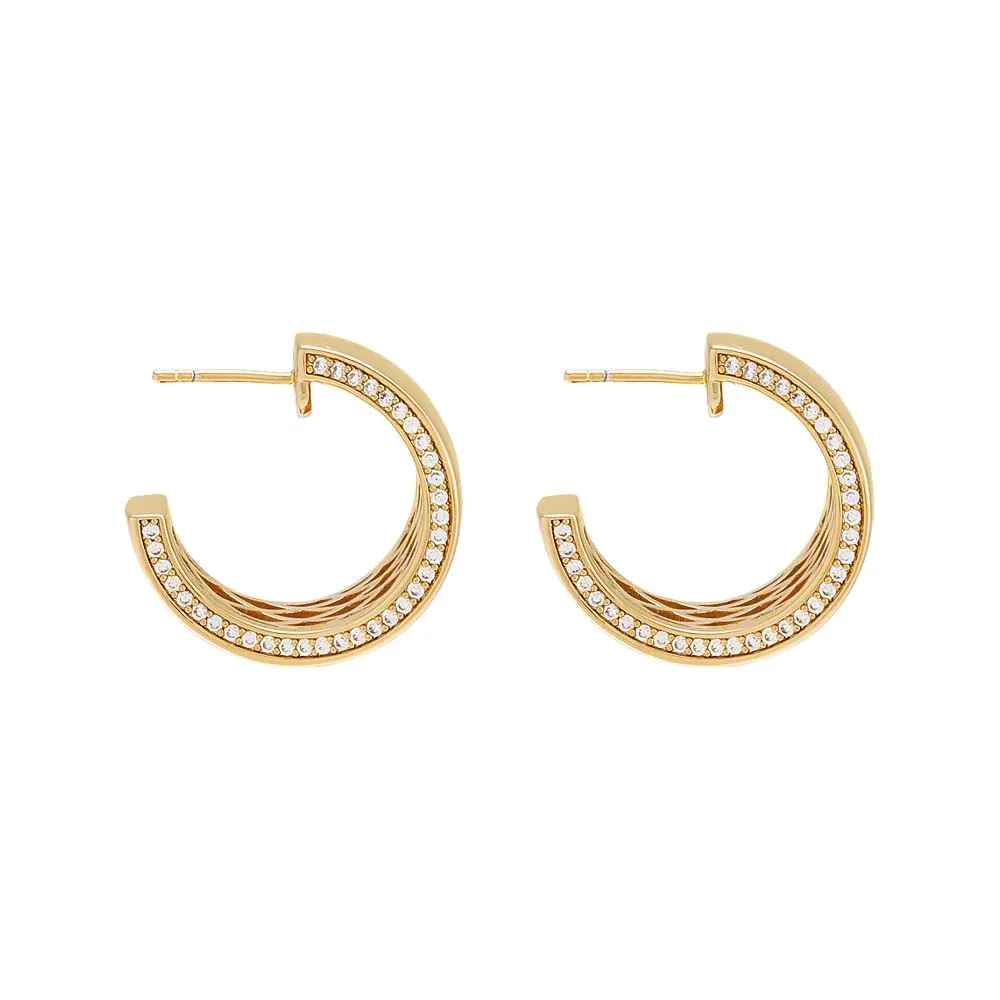 Super Wide Graduated Hoop Earring sold by Adina Eden's product image thumbnail 4