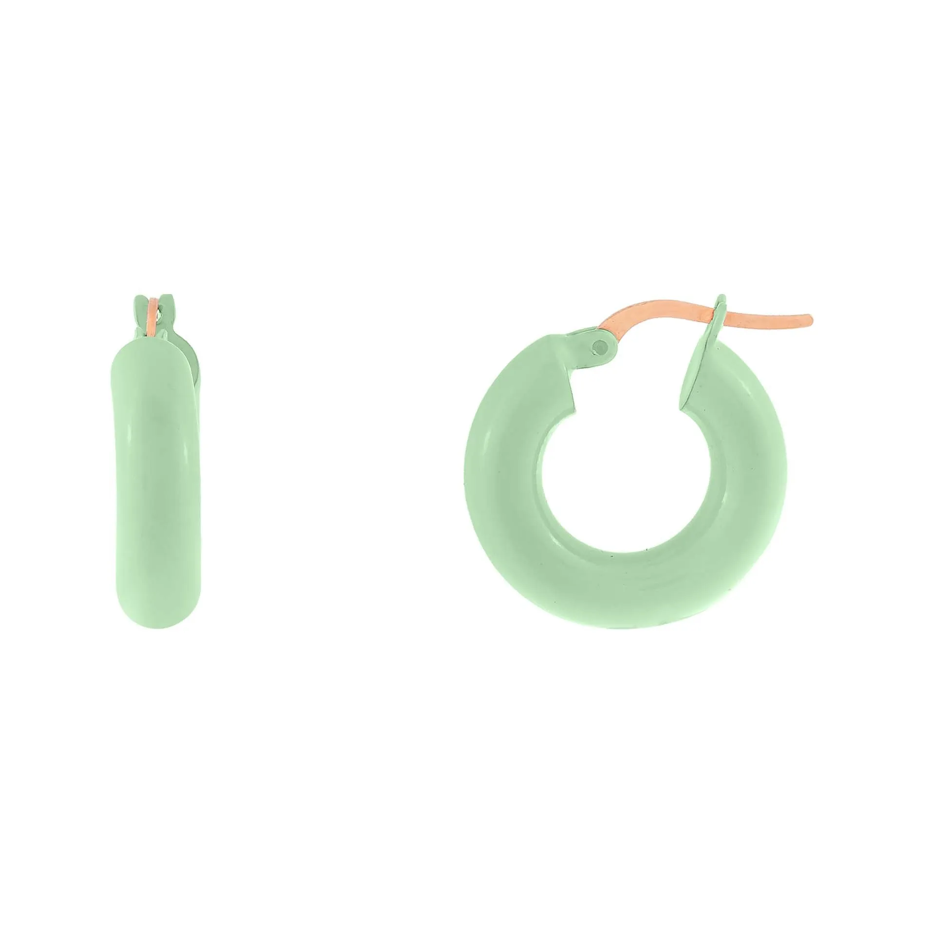 Pastel Colored Hoop Earring sold by Adina Eden's product image thumbnail 5