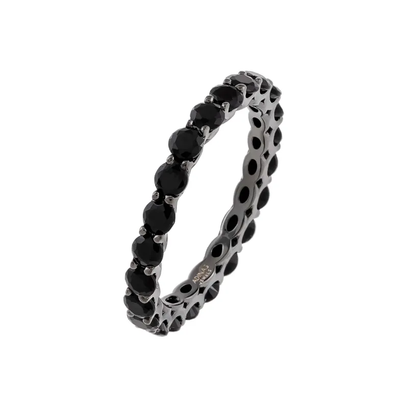 CZ Onyx Dainty Ring sold by Adina Eden's