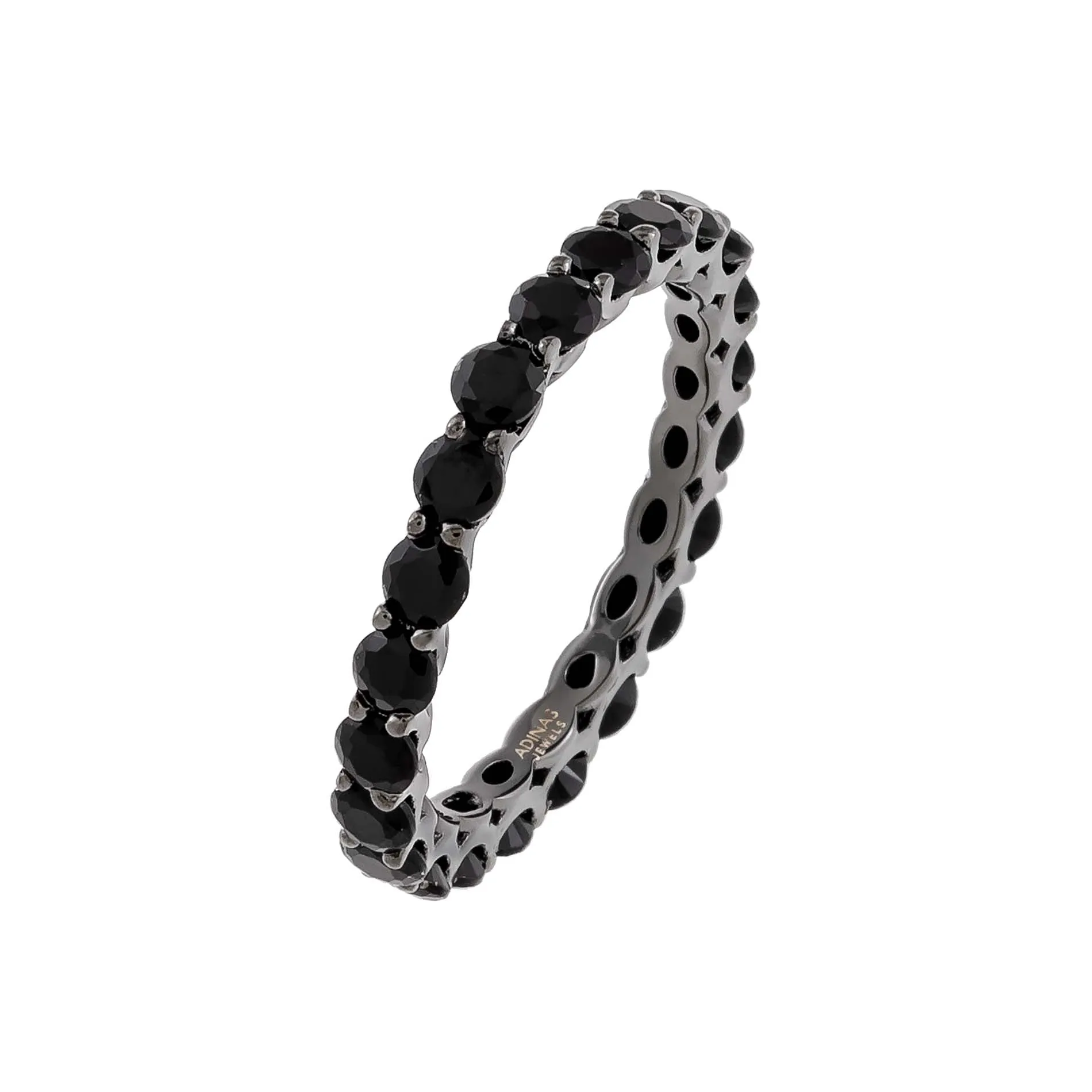 CZ Onyx Dainty Ring sold by Adina Eden's