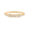 Diamond Baguette X Pavé Band 14K sold by Adina Eden's