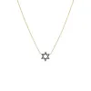 Sapphire Blue Star Of David Necklace 14K sold by Adina Eden's