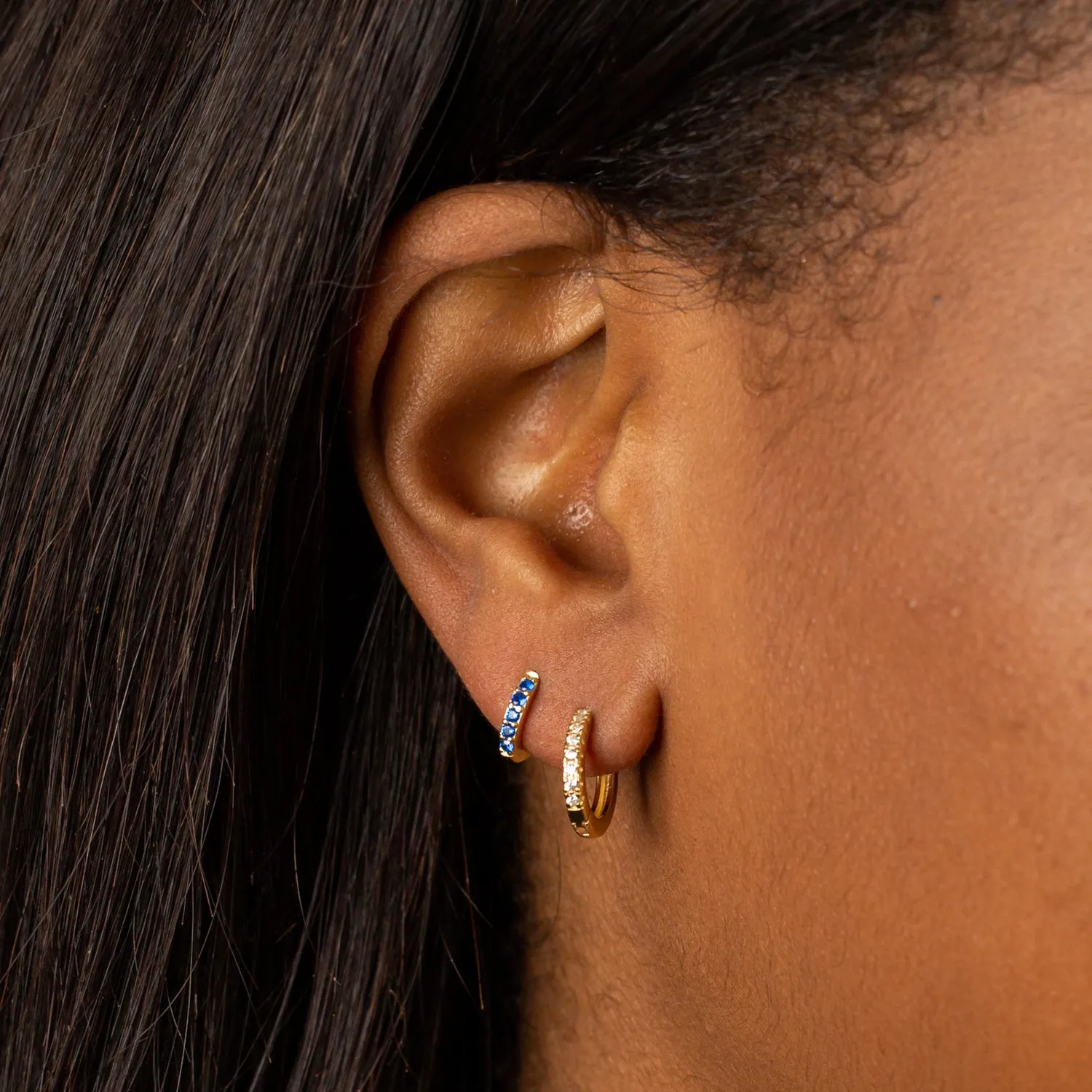 Colored x Classic Huggie Earring Combo Set sold by Adina Eden's product image thumbnail 2