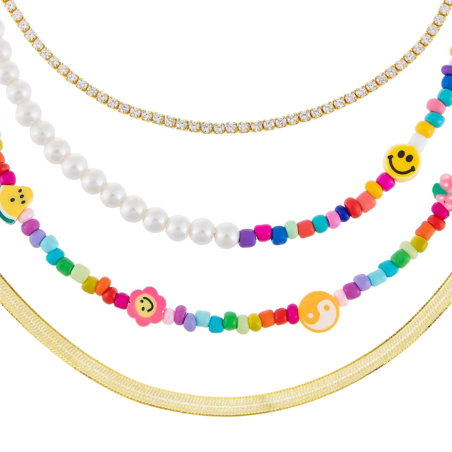The Iconic Camp Necklace Combo Set sold by Adina Eden's