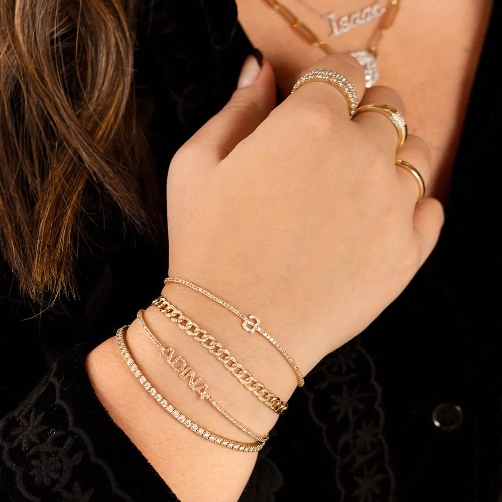 Diamond Tennis Bracelet 14K sold by Adina Eden's product image thumbnail 4