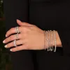 Diamond Flower Tennis Bracelet 14K sold by Adina Eden's