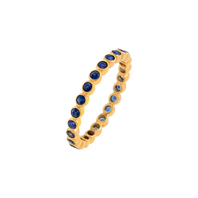 Gemstone Bezel Ring 14K sold by Adina Eden's