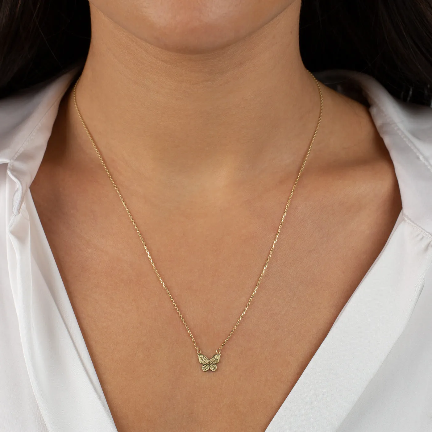 Adina Eden Butterfly Necklace 14K sold by Adina Eden's product image thumbnail 2