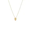 Solid Hamsa Necklace 14K sold by Adina Eden's