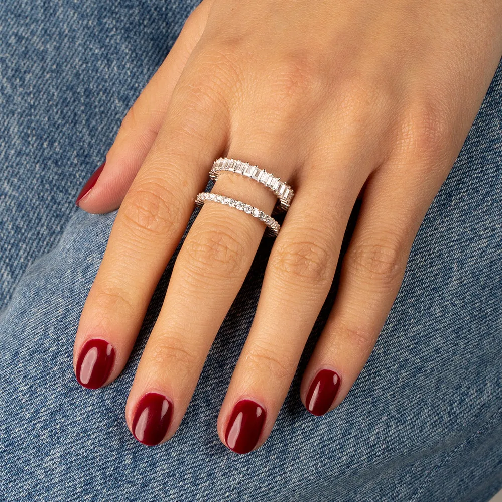 Baguettes & Solitaires Ring Combo Set sold by Adina Eden's product image thumbnail 3