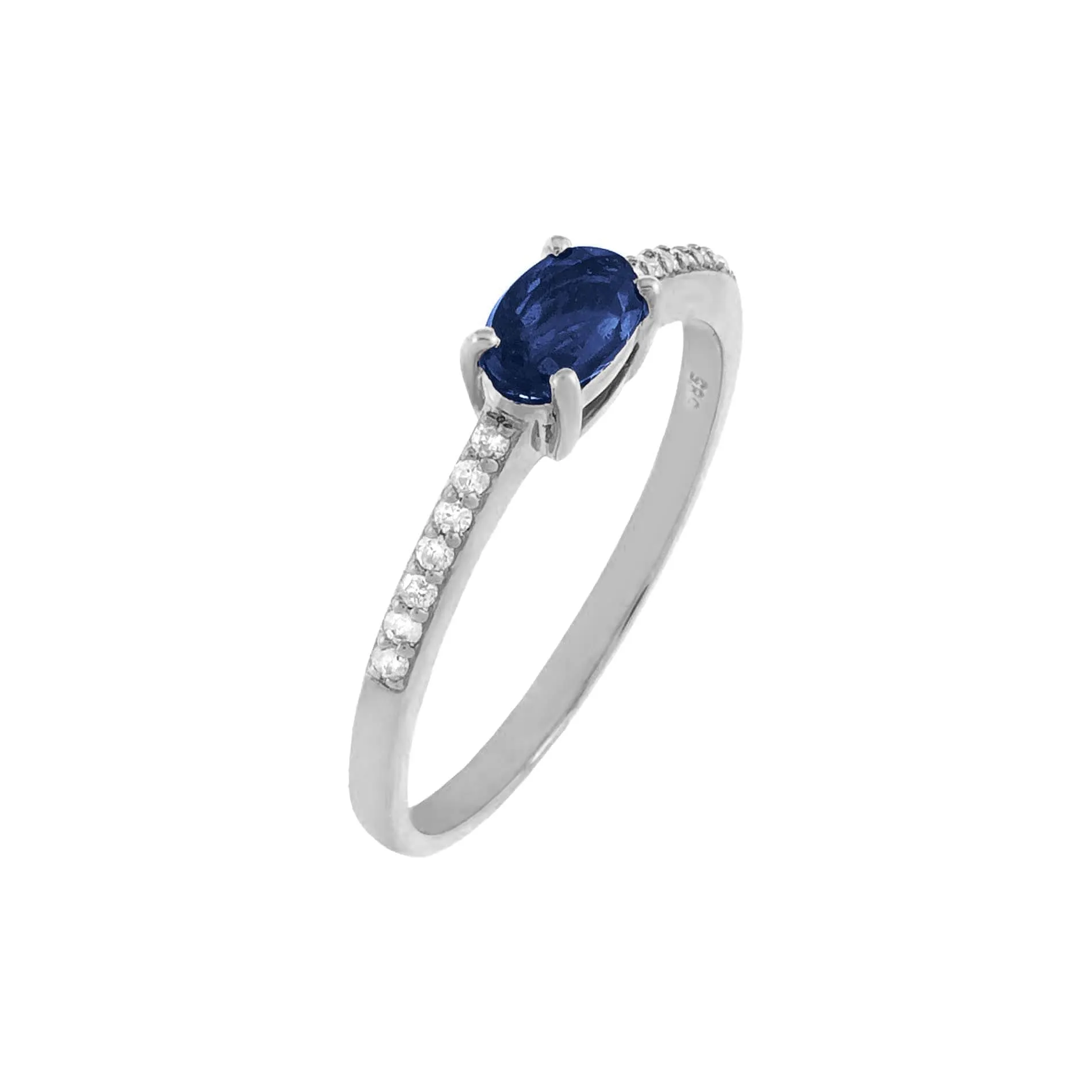Gemstone Oval Ring 14K sold by Adina Eden's product image thumbnail 4