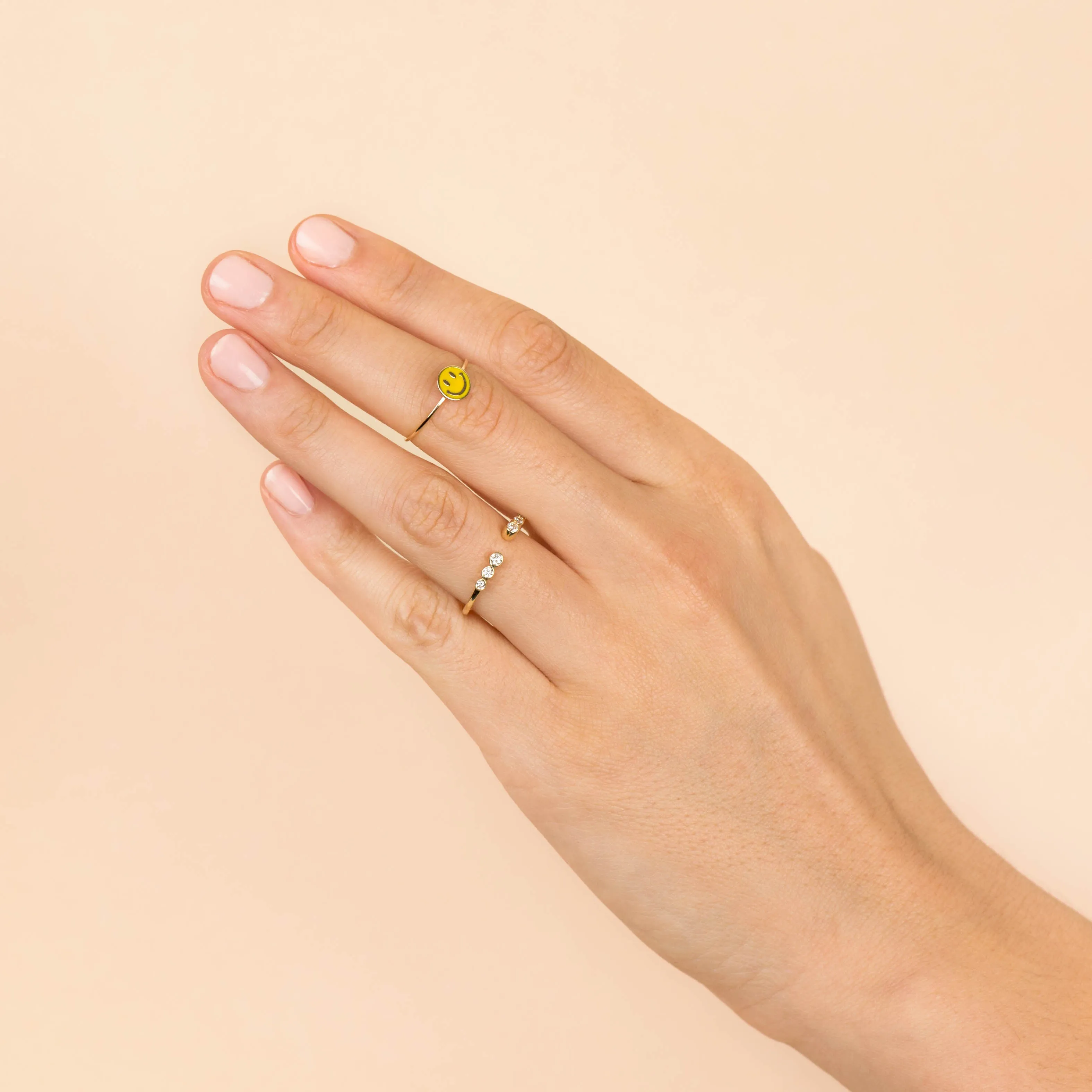 Diamond Multi Bezel Ring 14K sold by Adina Eden's product image thumbnail 2