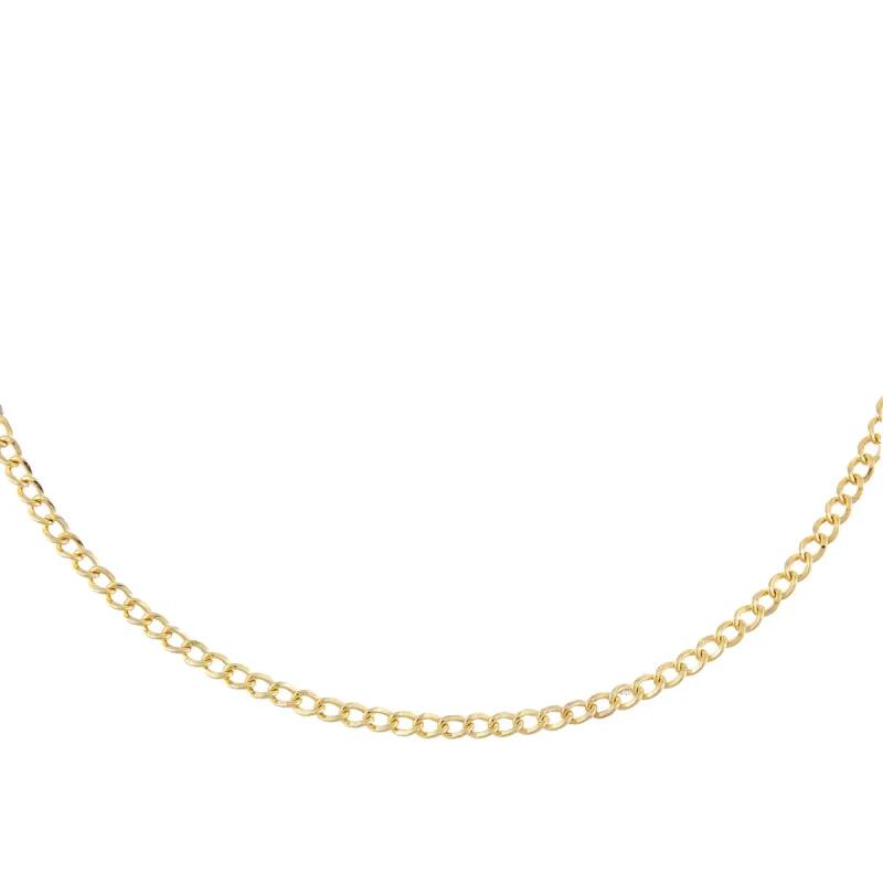 Cuban Chain Necklace 14K sold by Adina Eden's