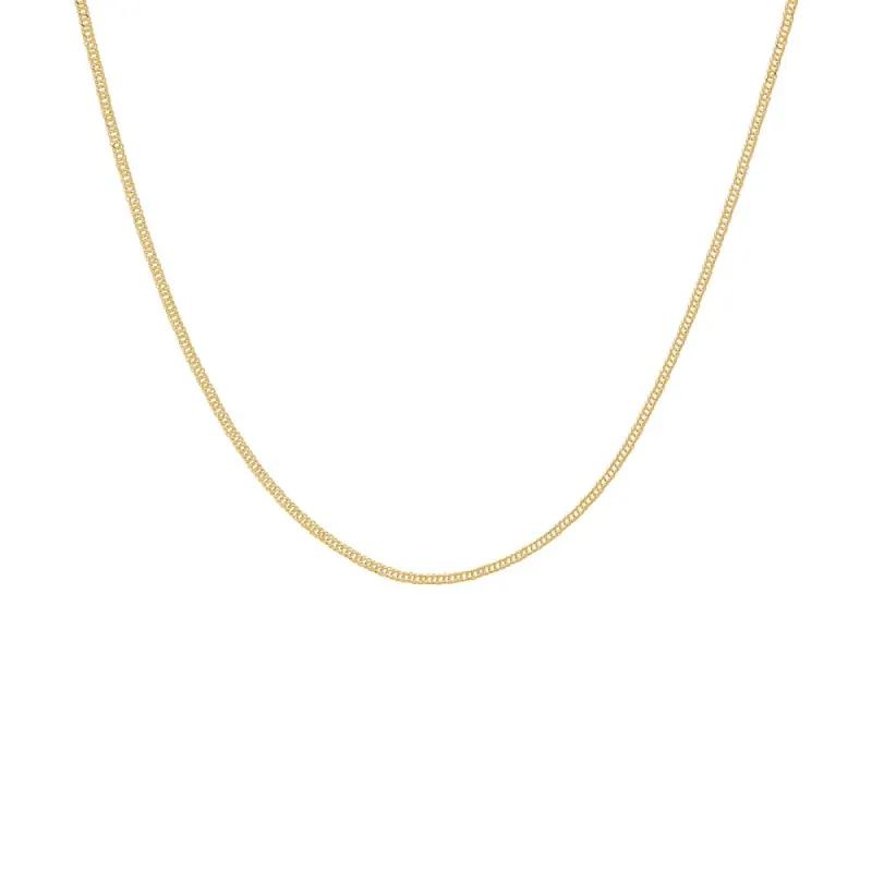 Flat Wheat Chain Necklace 14K sold by Adina Eden's