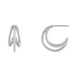 Triple Row Hoop Earring sold by Adina Eden's product image thumbnail 2