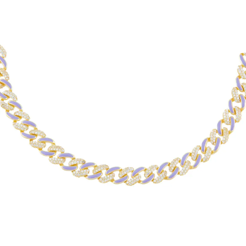 Pastel Enamel Chain Link Choker sold by Adina Eden's