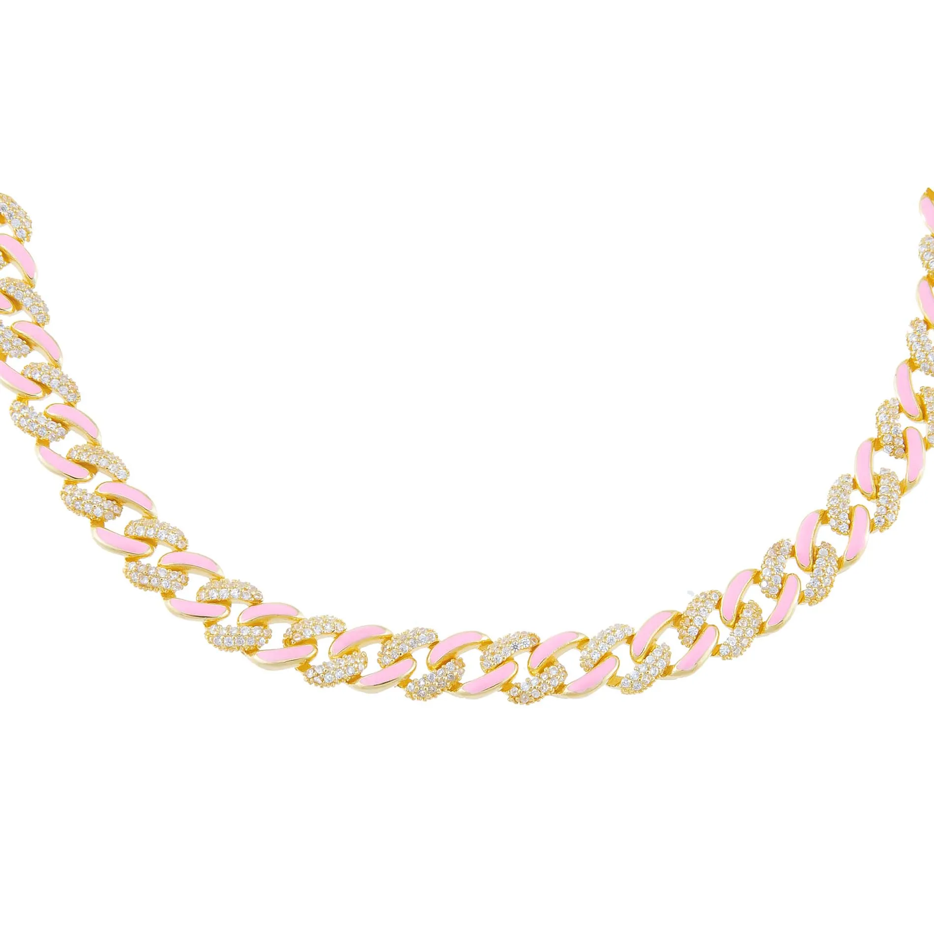 Pastel Enamel Chain Link Choker sold by Adina Eden's product image thumbnail 4