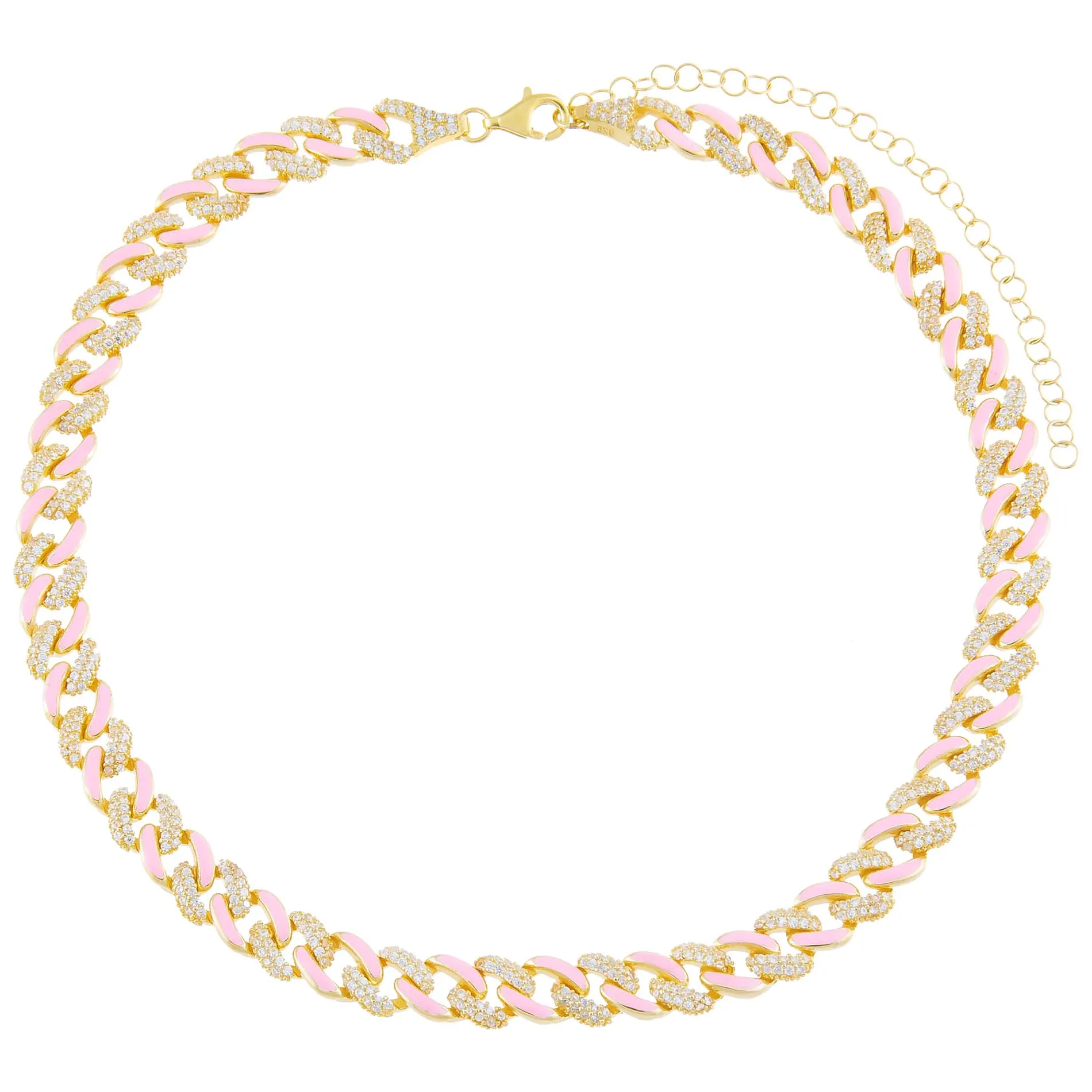 Pastel Enamel Chain Link Choker sold by Adina Eden's product image thumbnail 5