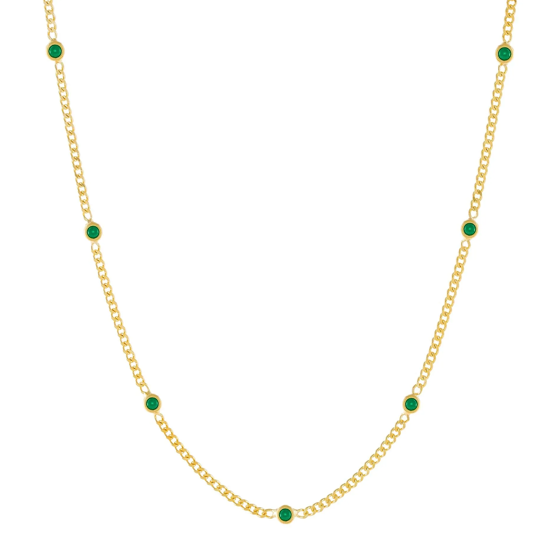 CZ Colored Cuban Chain Choker sold by Adina Eden's