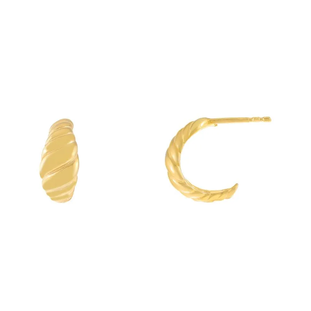 Mini Braided Hoop Earring sold by Adina Eden's