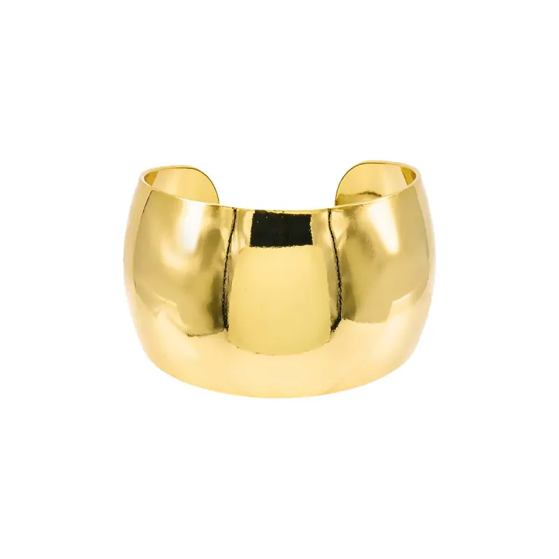 Solid Wide Dome Bangle Bracelet sold by Adina Eden's