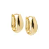 Chunky Swirled U-Shape Hoop Earring sold by Adina Eden's