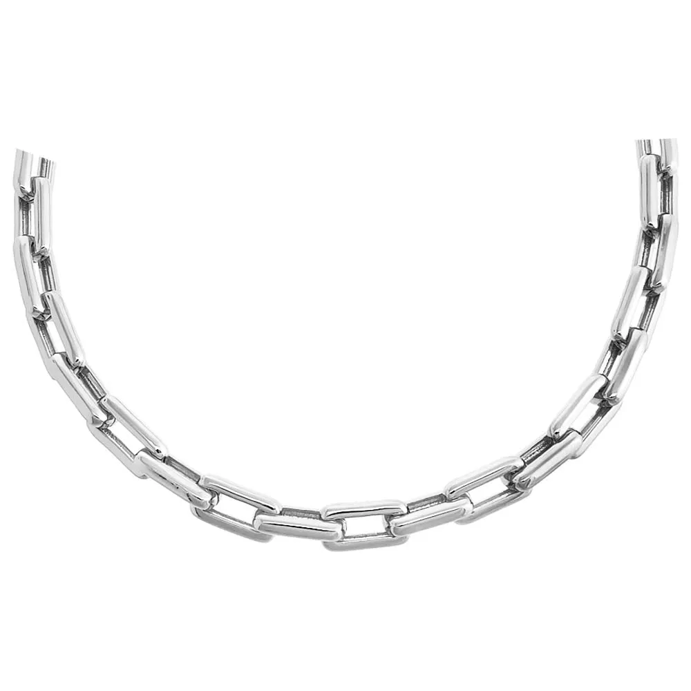 Solid Chunky Paperclip Necklace sold by Adina Eden's product image thumbnail 3